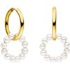 Purelei Orecchini Purelei Honu - Orecchini da donna in acciaio inossidabile resistente - Orecchini da donna impermeabili - Diametro 2,6cm - Gioielli alla moda per un look personalizzato (Oro)