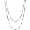 Richsteel Catena in Acciaio Inossidabile Uomo Donna Ragazzo Collana Rolo Catene 3mm/5mm/7mm/9mm/12mm Lunghezza 45cm-75cm Argento/Oro/Nero Gioielli Regali per Unisex (Confezione Regalo)