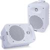 Pyle Altoparlanti, Casse Audio, Speaker Interno Esterno 500 Watt 2 Vie Impermeabili 13 cm con Tweeter 1,3 cm per Casa, Giardino, Balcone, Piscina, Bianco