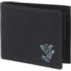 Oxmox portafoglio New Cryptan RFID Protect Querscheinbörse Frog 2.0 Print Cyan Black nero