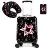 HTgroce Valigia Bambina, Trolley Ragazza da Viaggio, Valigia Ragazza Trolley Bagaglio a Mano Bagaglio per Bambini