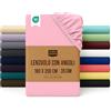 Utopia Bedding Lenzuolo con Angoli - 180x200cm - Rosa
