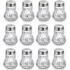 Westmark Salina, 12 pezzi, capacità: 50 ml ciascuno, vetro/acciaio inossidabile, Berlino, argento/trasparente, 653722E2