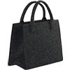 Brandsseller Pratica borsa per il tempo libero, shopping bag in feltro - ca. 35 x 20 x 28 cm - diversi colori, Tessuto, Anthrazit, 35 x 20 x 28 cm