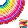 Aulese Kit Perline per Braccialetti, 5700 Perlina Piatta per Braccialetti, 15 Colori 6mm Perline Piatte Colorate per Braccialetti, Fai da te Fatto a Mano per Bambini e Adulti