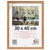 3-B Cornice portafoto Salo Duo - marrone (rovere)/bianco - 30 x 40 cm - Cornice in legno, cornice per documenti con vetro acrilico