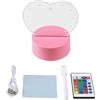 I-TOTAL - Lampada da Tavolo con Penna Cancellabile - Lampada LED a Forma di Fumetto - DIY - 16 colori - Base Touch e Telecomando Intelligente - Scrivi e Cancella (FOLLOW YOUR HEART)
