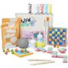 Pott'd Mini Kit di Ceramica | Kit di Argilla Autoindurente per Adulti | Include Colori, Pennelli e Strumenti da Vasaio | Tutorial Online 0 Passo Dopo Passo | Perfetto per Principianti
