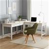 MEUBLE COSY Sedia da Ufficio Girevole Poltrona da Scrivania Seduta in Tessuto per Studio, Verde