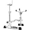 Gibraltar Rack System Stealth VMS - System GSVMS-KIT | Basso profilo per l'installazione del kit di batteria con pali di montaggio Tom, cestello rullante, tubo di collegamento e