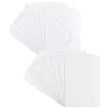 ideen mit herz Set di biglietti d'auguri, finitura effetto madreperla, 10 biglietti di circa 250 g/m² + 10 buste di circa 120 g/m², colore bianco, 10,5 cm x 14,8 cm (formato: C6)
