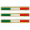 4R Quattroerre.it Quattroerre 14124 Sticker Adesivo 3D Italia Tris Strisce