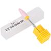 Sonew Punta per Trapano per Unghie in Ceramica, Punta per Trapano per Unghie a Testa Cilindrica per Lucidatura delle Unghie Strumenti per Manicure Punte per Trapano per Manicure Fine (5 Tipi)(20ST)