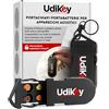 Udivita Portabatterie per Batterie Apparecchi Acustici Tipo 10 13 312 con 6 Alloggi PR41 PR48 PR70 - UdiKey Portachiavi Compatto 36x85x16mm - Portatile Viaggi Lavoro Sport - Apertura Rapida Chiusura Sicura