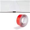 Zayejod Striscia di transizione per pavimenti in PVC, 2 mm di spessore x 5 cm di larghezza, strisce copripavimento in laminato, barra autoadesiva per porte, striscia divisoria piatta per pavimenti, bordo di