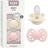 BIBS Infinity Ciuccio, 6-18 mesi, confezione da 2, Ivory/Blossom