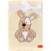 Be Mammy Coperta calda per bambini con peluche regalo per bambino con motivi 3D BE20-168 (Ecru - Cane)