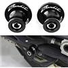 QJY-Motor Part-Store QJY M8 8MM Moto Nottolini Cavalletto Universal per SUZUKI Bandit GSF250 600 Bandit 650/S/A/X GSF1200 GSF1250 V-Strom DL650 - Nero