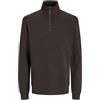 JACK & JONES Jack&Jones JJEBRADLEY - Felpa con Mezza Zip, Pacciamatura, S