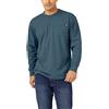 Dickies Maglietta da Uomo Pesante LS Pocket Tee Relaxed, Blu Baltico Single Dye Heather, M