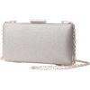 CORIOS Borsetta da Sera Donna Paillettes Clutch Bling con Catena - Pochette Piccola Elegante per Sposa, Cocktail, Festa, Ballo, Cerimonia - Tracolla Champagne