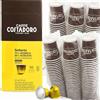 CAFFE' COSTADORO Costadoro Settanta, 100 Capsule Compatibili con Nespresso®*, 70% Arabica e 30% Robusta Pregiata , 10 Astucci da 10 Capsule Cad + 100 Bicchierini Compostabili, Qualità Superiore Made in Italy