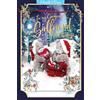 Me to You Tatty Teddy - Biglietto di auguri natalizio 3D per la mia splendida fidanzata, 15 x 22 cm, collezione ufficiale