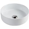 MUEBLES PITARCH Lavabo cilindrico, in ceramica bianca, 12 x 36 cm (altezza x diametro)