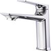 ONDÉE - Miscelatore Lavabo ARIANE - Dimensione S - Silhouette Purè - Controller Ergonomico in Metallo - Cartuccia Ceramica Ø30 mm - Flusso 5 L/min - Grigio - Design Moderno - Finitura Grigio/Argento