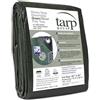 Kotap Telone in poliestere reversibile verde/argento, 6,1 x 12,2 m, resistente, 12 x 12 cm, articolo: TGS-2040