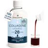 EssenzaVital Collagene Liquido 13g Puro 13.000 mg con NAD+ e Acido Ialuronico, Collagene Idrolizzato Bere - Epigenetico e Puro in Monodose - Dosaggio massimo Collagen Bovino (500 ml, Uomini)