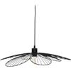 Generico Lampadario Sospensione Fiore Ø57cm in Metallo colore Nero