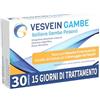 Vesvein Gambe, integratore di Diosmina, Esperidina e Bromelina, sollievo gambe pesanti, 30 compresse - 15gg di trattamento / 1 mese di trattamento nei periodi invernali