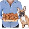 Lovely DOG Orecchie di maiale tagliate, 500 g (20-25 pezzi), naturali, senza cereali
