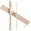 CONJURER Flauto dolce soprano in ABS Flauto per scuole Flauti soprano Diteggiatura stile barocco 8 buchi (Beige)