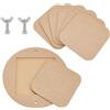 PH PandaHall Kit di pipistrelli in ceramica, pipistrello interno per ruota in ceramica, 30 cm, rotondo, portatile, in argilla, con 6 cuscinetti quadrati per lanciare argilla, per artisti e progetti di
