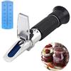 Proster Rifrattometro Brix 0-32% con ATC Misuratore Zucchero per Vino | Rifrattometro Brix 0-32% con prisma preciso e ATC, ideale per vino miele frutta ucchi e alimenti