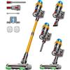 JRFYHFT Aspirapolvere Senza Fili, 55KPA/650W/70Mins Scopa Elettrica Senza Fili, Autoportante Anti-groviglio/OLED Schermo/1,8L Cup Aspirapolvere senza fili potente, Adatto per Tappeti/Pavimenti/Capelli