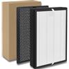 lasesasies FY2420/30 FY2422/30 Filtro di ricambio compatibile con purificatore d'aria Philips AC2882, AC2887, AC2889 e AC3829, serie 2000 e 3000, con 1 filtro HEPA e 1 filtro a carbone attivo.