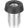 PATIKIL Copertura Inferiore per Stecca Biliardo 0,7, Tappo Gomma per Stecca Biliardo Cuscinetto Protezione Inferiore per Stecca Biliardo, Argento