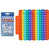 Generic Rainbowmathcard Moltiplicazione Pop it 30,5 x 30,5 cm, giocattoli da tavolo con schede flash matematiche, lavagna arcobaleno a funghi, giocattolo educativo antistress per bambini a scuola