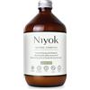 Niyok® collutorio con olio di cocco 'menta piperita' (500 ml) - antibatterico, olio di cocco biologico, senza fluoro e alcool, per gengive sane, contro l'alitosi