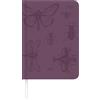 Alpha Edition - Lady Journal Deluxe Purple 2026 - Agenda tascabile A6 (11 × 15 cm) - Settimanale - 128 pagine - Elegante pianificatore di appuntamenti con copertina Tucson con stampa decorativa in
