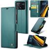 Rerzoiro Cover per Xiaomi Poco X6 Pro 5G Custodia Portafoglio [Blocco RFID] Premium Pelle PU Wallet Case Flip Libro con Porta Carte Slot Supporto Flip Case per Xiaomi Poco X6 Pro 5G, Blu-verde
