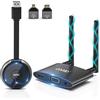 MpioLife 4K/5G HDMI Wireless Trasmettitore e Ricevitore, Supporto VGA&HDMI Doppio Schermo HDMI Senza Fili, Streaming Audio Video Cast da Laptop/TV Box/USBC/Camera/PS a HDTV/Monitor/Proiettore 165FT
