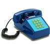 Opis Technology Opis PushMeFon Cable: Telefono Vintage Anni 80 / Casa Con Tastiera/Antico/Fisso Vintage Blu Scuro