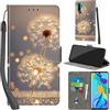 PHINIENLAND Cover per Huawei P30 Pro custodia portafoglio Dente di leone | 3 scomparti carte, 1 tasca banconote, Chiusura magnetica, Supporto, Pelle PU flip cover per Huawei P30 Pro