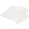Kids Zone Home Linen Set di 3 tappetini da bagno in tinta unita, colore bianco puro, tappetini da bagno, super morbidi, antiscivolo
