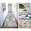 Tadi & Imperio1979 Tappeto in vinile multicolore con motivo geometrico e floreale, resistente, facile da pulire, ideale per cucina, bagno. Idramulti (60 x 100 cm)
