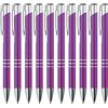 GIMEI Penna a sfera in metallo, 20 pezzi, set di penne a sfera di alta qualità, colore viola